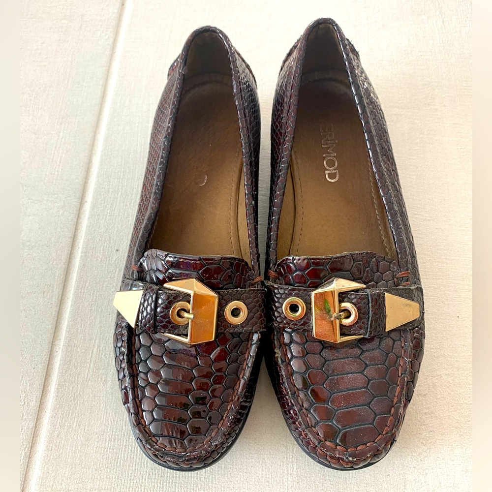 Derimod leather loafers / moccasins size 7